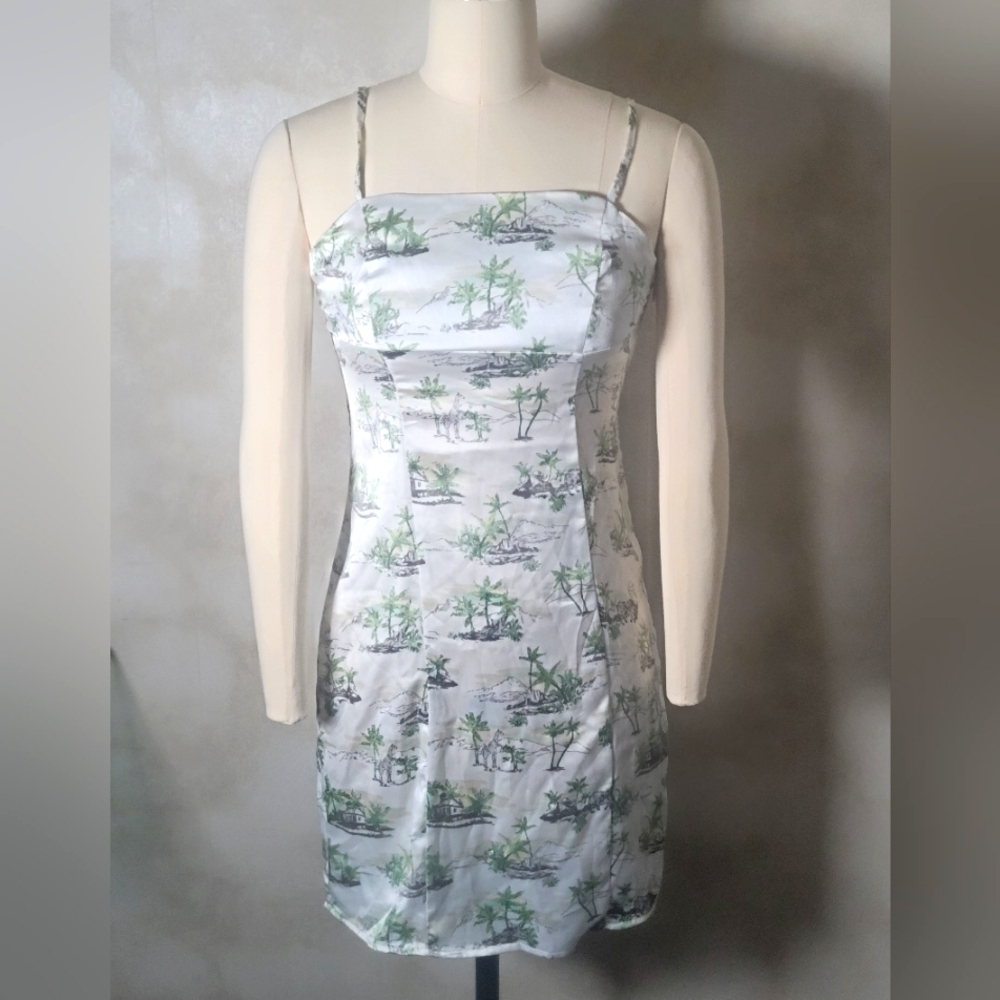 Hippie Rose Dress In Ivory Toile Size Medium